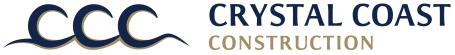 Black Crystal Coast Construction logo.